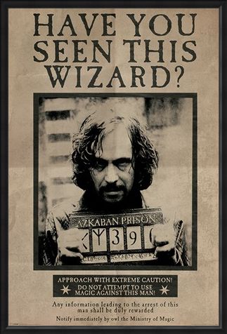 Framed Framed Wanted Sirius Black - Harry Potter