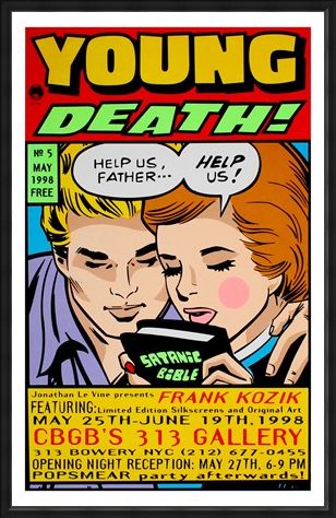 Framed Framed Young Death! - Frank Kozik