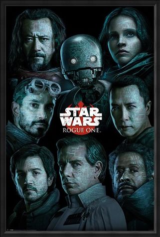 Framed Framed The Rebel Alliance Versus The Empire - Star Wars Rogue One