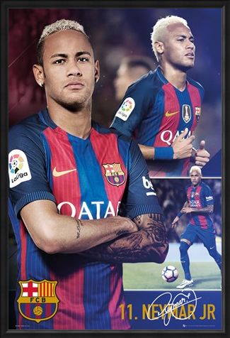Framed Framed Neymar Jr - Barcelona Football Club