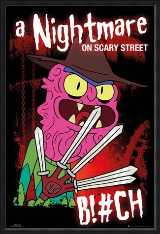 Framed Framed A Nightmare On Scary Street - Rick And Morty