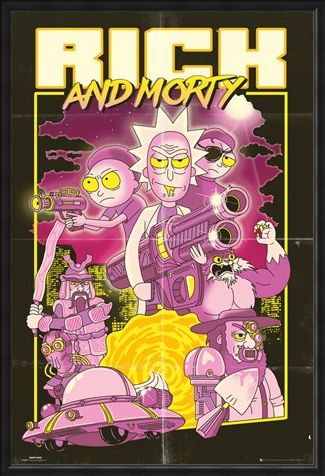 Framed Framed Action Movie - Rick and Morty