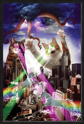 Framed Framed Apocalypse Meow - Animal Invasion