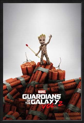Framed Framed Groot Dynamite - Guardians Of The Galaxy Vol. 2