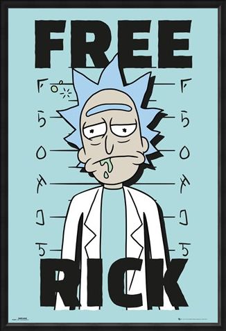 Framed Framed Free Rick - Rick and Morty