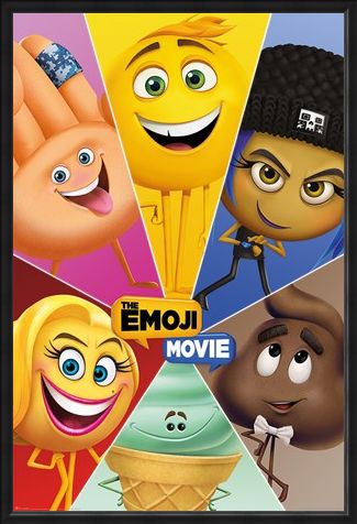 Framed Framed Star Characters - The Emoji Movie