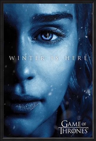 Framed Framed Winter is Here - Daenerys - Game Of Thrones