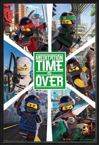 Framed Framed LEGO® Ninjago Movie Six Ninjas - LEGO® Ninjago Movie