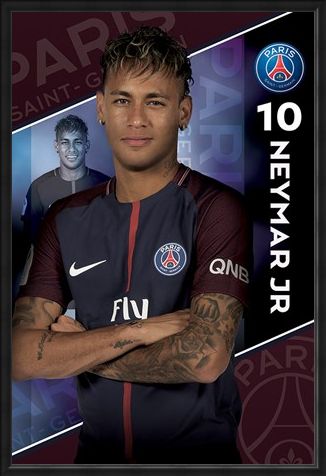 Framed Framed Neymar 16-17 - PSG