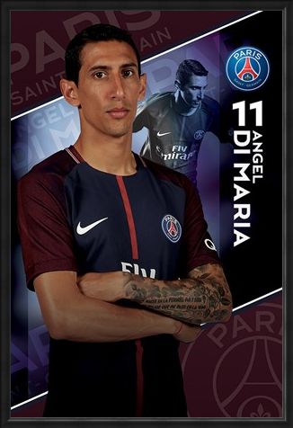 Framed Framed Di Maria 17/18 - PSG