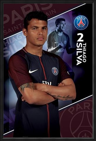 Framed Framed Silva 17/18 - PSG