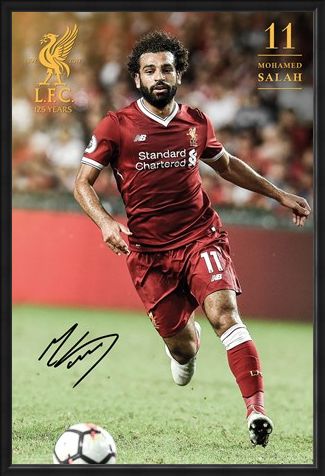 Framed Framed Salah 17-18 - Liverpool FC