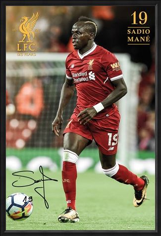 Framed Framed Liverpool Mane 17-18 -
