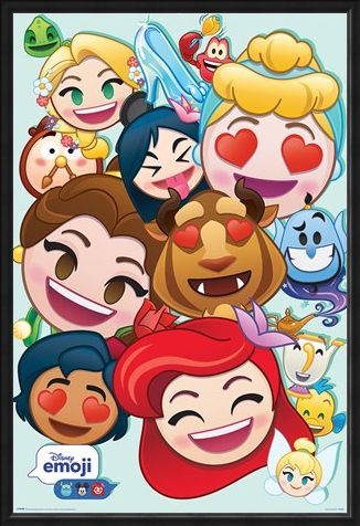Framed Framed Emoji Princess - Disney