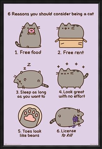 Framed Framed Reasons To Be A Cat - Pusheen