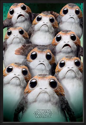 Framed Framed Many Porgs - Star Wars The Last Jedi