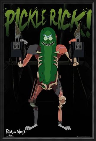 Framed Framed Pickle Rick - Rick and Morty
