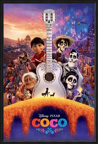 Framed Framed Día de Muertos Guitar - Coco