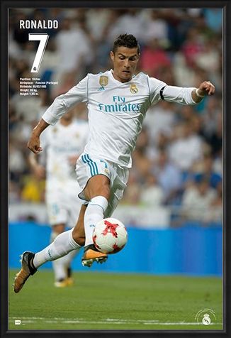 Framed Framed Ronaldo 17/18 - Real Madrid