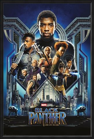 Framed Framed One Sheet - Black Panther