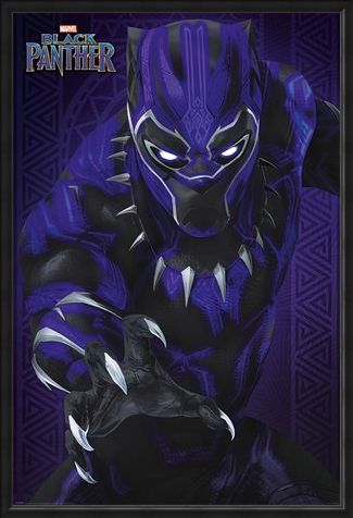 Framed Framed Glow - Black Panther