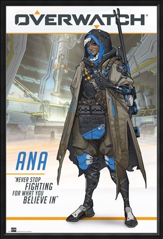Framed Framed Ana The World's Most Elite Sniper - Overwatch