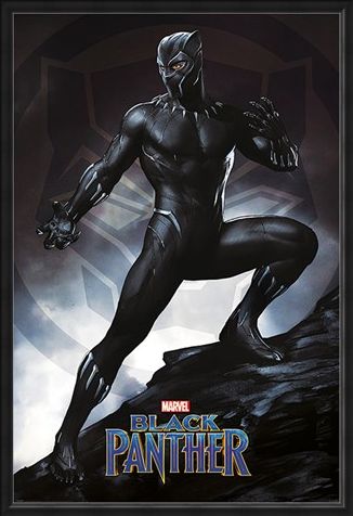 Framed Framed Black Panther Stance - Marvel