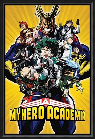 Framed Framed Radial Character Burst - My Hero Academia