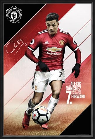Framed Framed Sanchez 17-18 - Manchester United