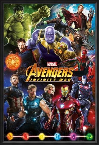 Framed Framed Infinity War Character Montage - Avengers