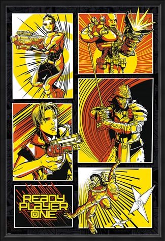 Framed Framed Comic Panels - Ready Player One