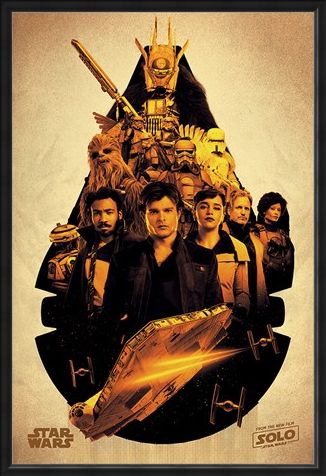 Framed Framed Millennium Falcon Montage - Solo: A Star Wars Story