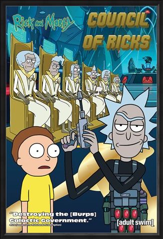 Framed Framed Council Of Ricks - Rick and Morty