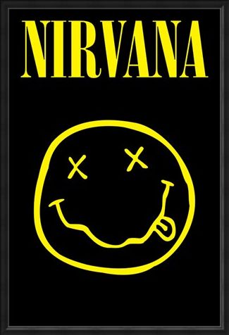Framed Framed Smiley - Nirvana