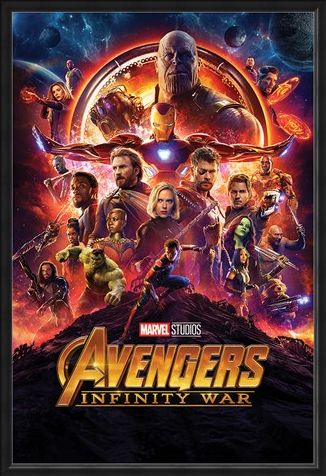 Framed Framed Infinity War One Sheet - Avengers