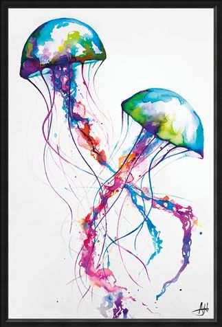 Framed Framed Jellyfish - Marc Allante
