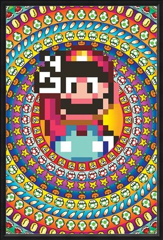 Framed Framed Power Ups - Super Mario
