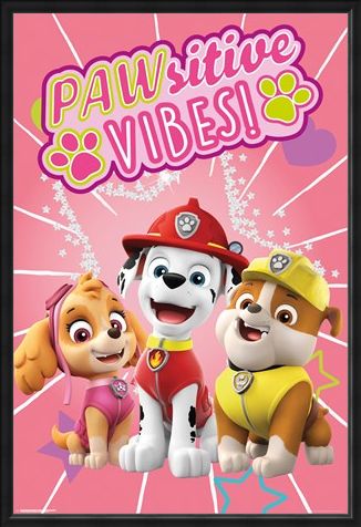 Framed Framed Pawsitive Vibes - Paw Patrol