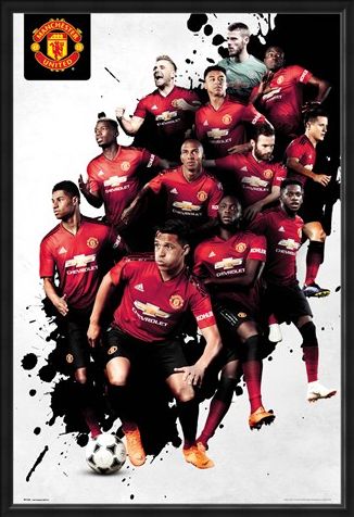 Framed Framed Players 18-19 - Manchester United