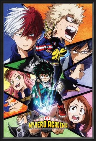 Framed Framed Characters Mosaic - My Hero Academia