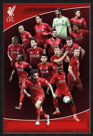 Framed Framed Team Photo - Liverpool FC