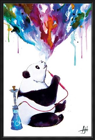 Framed Framed Chai Panda - Marc Allante