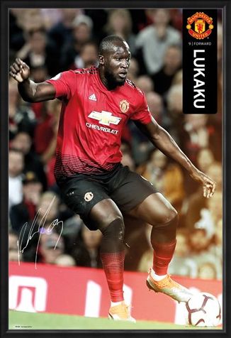 Framed Framed Lukaku 18-19 - Manchester United