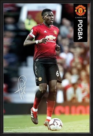 Framed Framed Pogba 18-19 - Manchester United