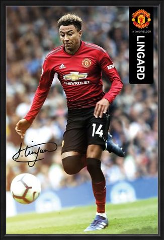 Framed Framed Lingard 18-19 - Manchester United