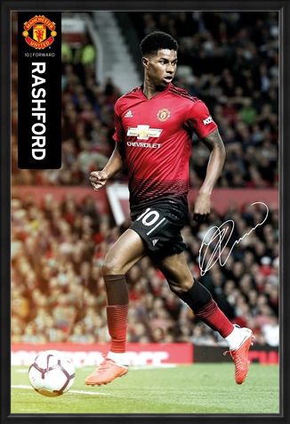 Framed Framed Marcus Rashford 18-19 - Manchester United