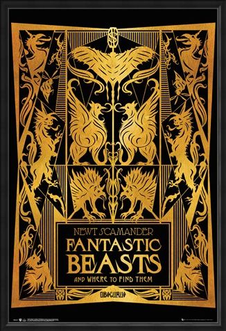 Framed Framed Book Cover - Fantastic Beasts