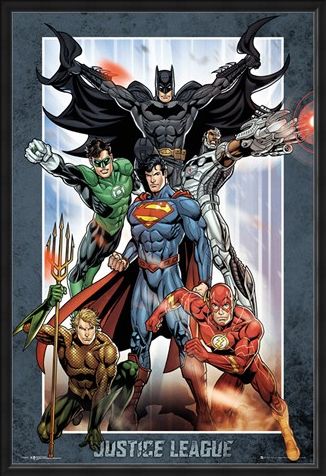 Framed Framed Justice League Group - DC Comics