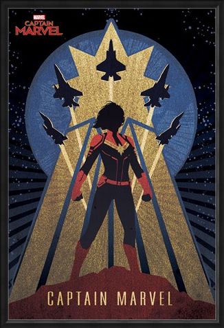 Framed Framed Deco - Captain Marvel