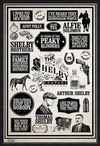 Framed Framed Infographic - Peaky Blinders